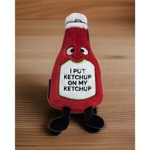 Punchkins Ketchup Plush Stuffed I Put Ketchup on my Ketchup 9 Inch